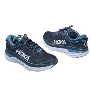 HOKA ONE ONE Bondi 7 Shoes Blue Running Sneakers 1110518 OBPB Size 10.5